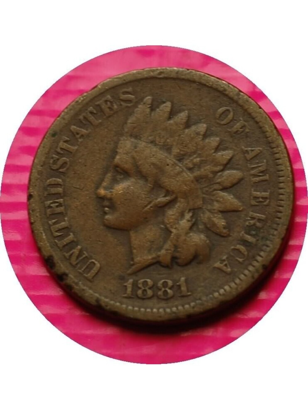 W428 1881 Indian Head Cent Penny 1c - Check Out Our Store old coin money collect